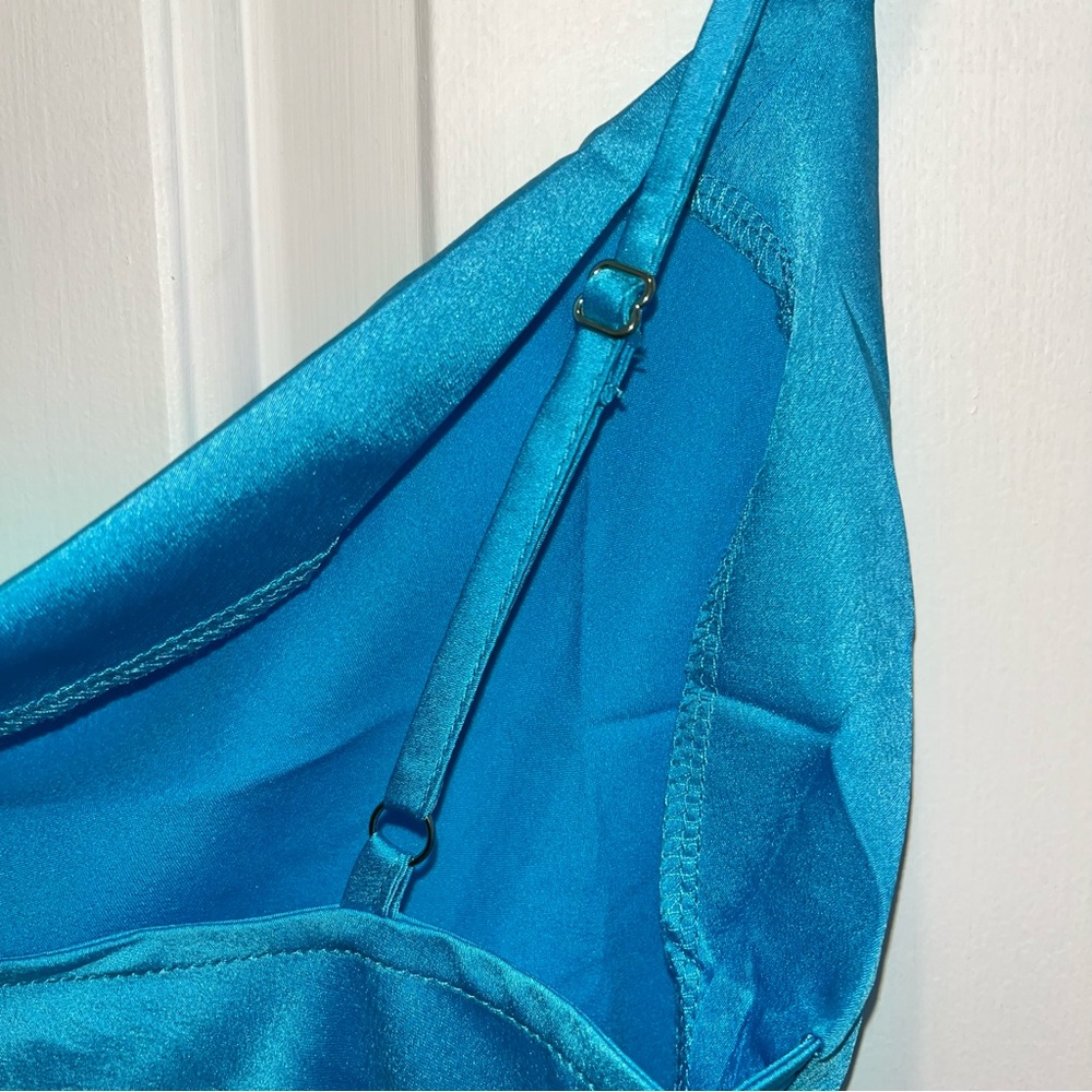 Blue Maxi Slip Dress - Picture 6 of 6